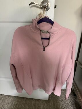 Tommy Bahama Pale Pink Half-Zip Pullover